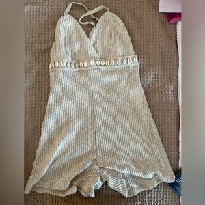 Beach romper. Seashell romper. Casual romper. Summer romper